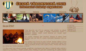 Screenshot webu Česká tábornická unie