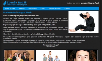 Screenshot webu Profesionální fotograf