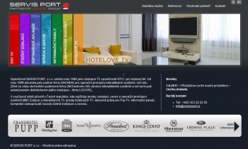 Screenshot webu Hotelové systémy